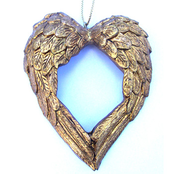 Angel Wings Ornament with True Heart