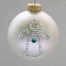 December Angel Ornament with Blue Zircon Birthstone