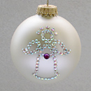 February Angel Ornament with Amethyst Birthstone