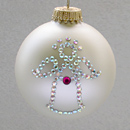 January Angel Ornament with Garnet Birthstone