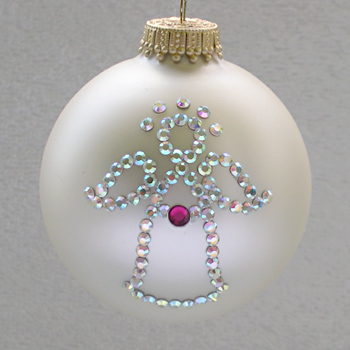 July Angel Ruby Birthstone Ornament