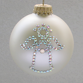 June Angel Pearl Birthstone Ornament