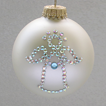 March Angel Aquamarine Birthstone Ornament