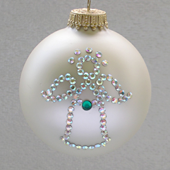 May Angel Emerald Birthstone Ornament