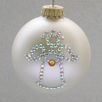 November Angel Topaz Birthstone Ornament