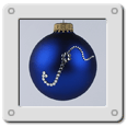 Fishing Ornament on Royal Blue