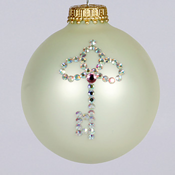 Key with Birthstone Ornament