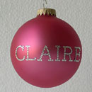 Candy Pink Personalized Ornament