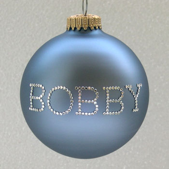 Country Blue Personalized Ornament