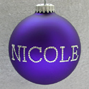 Purple Personalized Ornament