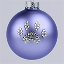 Lilac Paw Print Ornament