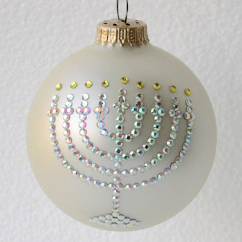 Menorah Ornament - Menorah Christmas Tree Ornaments - Sports Ornaments