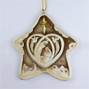 Nativity 5 Pointed Star Ornament