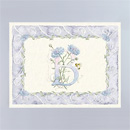 Wellspring Floral Initial Tile Magnet - Letter L